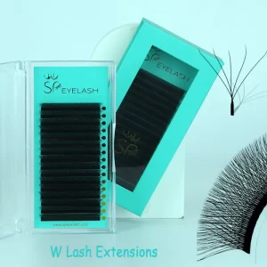 W YY U Eyelashes 3D 4D 5D 6D W Shape Eyelash Extension Weave Clover Crisscross Lashes 8-15mm Wimper Lash Trays