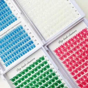 Waterproof Eyelash Clusters 3D Fluffy Lashes Silk Lash Clusters for Volume Extension Customized Logo Lashes Clusters