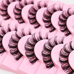 Waterproof Full Strip Eyelashes Fluffy Natural Look Long Lasting Reusable 3d Mink Eyelashes Soft Fluffy Eyelash Extension