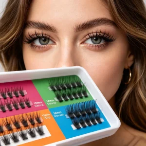 Waterproof Glue-Free Self-Adhesive Pre-Glued Cluster Eyelashes