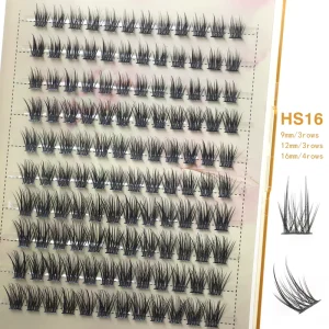 Waterproof Handmade 3D Segmented Lashes Easy Apply Multi cluster Individual Lashes Cruelty Free for Beginners