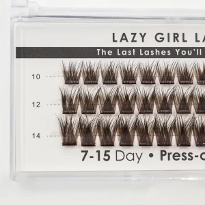 Waterproof Plant Fiber Lash Cluster Press On Lashes Strong Hold Invisible Clear Band Reusable Custom Logo Cruelty Free 3D Effect