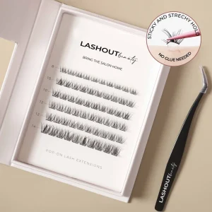 Waterproof Plant Fiber Thin Band Self Adhesive Cluster Eyelashes Pre Glued Lashes Clusters Handmade Press on Pre Cut DIY Lashes