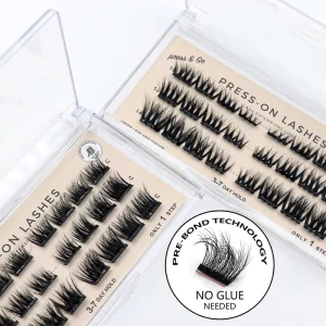 Waterproof Pre Maped 7-14 Days Lasting Pre Glued Eyelashes Handmade Press on Cluster Diy Lashes Lash