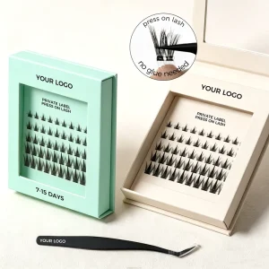 Waterproof Pre Maped 7 15 Days Lasting Pre Glued Eyelashes Handmade Press On Cluster Diy Lashes Lash Extension