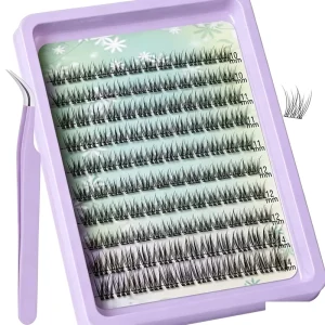 Waterproof Sweatproof Stable Curl No Deformation 8 16mm Cluster Lashes for Outdoor Travel Wear Cluster Lashes