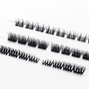 Weightless Handmade Plant Fiber False Eyelashes Pre Maped Cut Diy Cluster Wispy Lash Private Label Lashes Vendor