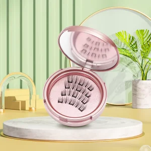 Welcome Fashion Magnet Circle Box Full Strip Eyelashes Eye Lashes Magnetic Set Strip Lashes