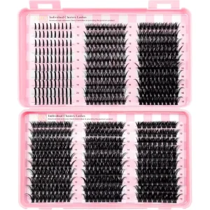 Western-Style DIY Segmented Cluster False Eyelashes Voluminous D-Curl High-Capacity Lash Book