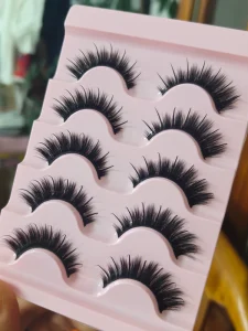 Wet Lash Spikes New Volume Fluffy Full Strip Lashes Makeup Accessories Faux Mink Eye Lashes Vendor Curl False Eyelashes