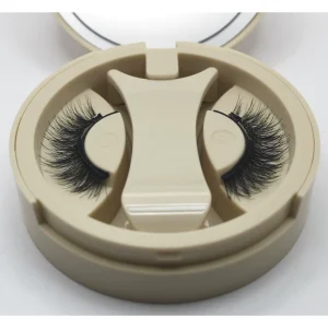Weyzim Hard Magnetic Customizable Reusable 3D Magnetic Eyelashes Natural False Lashes 6 Magnets 0.07MM Thickness Curl C D