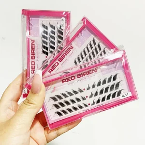Wholesale Individual Lash Clusters Custom Eyelash Extensions Cat Eye Private Label DIY Cluster Lashes