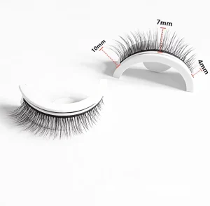 Wholesaler Self Adhesive False Eyelashes Reusable 3D Natural Faux Mink Lashes Full Strip Eyelashes
