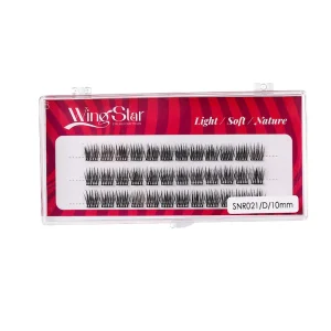 WingStar SNR021 Wide Band Segmented Design Eyelashes 3 Row Handmade Self grafting Synthetic Hair Eyelash Private Label