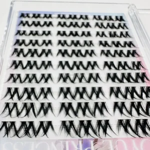 Wispy Cluster Eyelashes C/D for Handmade Silk Mink Synthetic Hair for Party Makeup