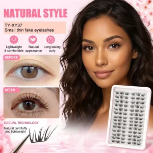 Wispy Cluster Lashes Natural Look 60 Clusters Tray Individual Lash Extensions Custom Logo Vendor