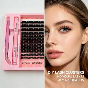 Wispy Handmade Lash Clusters Multi length Silk Mink Private Label for Party Makeup
