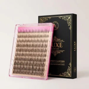 Wispy Lash Clusters Fairy Style Eyelash Extensions 10 14mm Natural Individual Lashes Clear Band DIY Eyelashes Tray