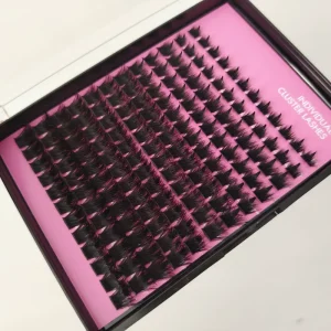 Wispy Lash Clusters Spikes Volume Eyelash Clusters Bottom Lashes 100D Synthetic Hair Vegan Cruelty Free Natural Black Eyelashes