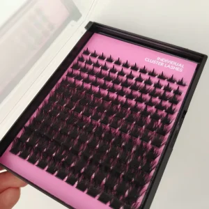 Wispy Lash Clusters Spikes Volume Eyelash Clusters Bottom Lashes 220D Synthetic Hair Natural Black Eyelashes