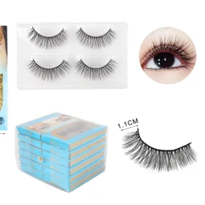 Wispy Lashes 2 Pairs Pack 3d Natural Cruelty Free Artificial Eyelashes Provide Label
