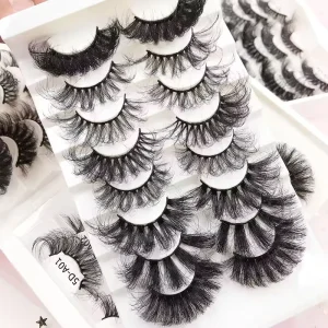 Wispy Mink Eyelash 100 Real Mink Lashes Private Label Lashes Fluffy Mink Eyelash