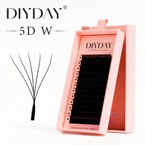 Wispy Natural 5D W Lashes 0.7mm C D Curl Eco friendly Individual Lashes