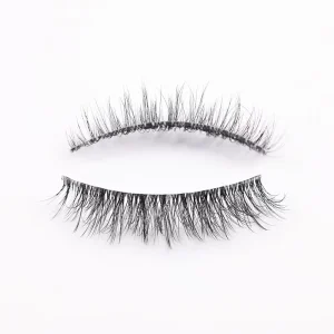 Wispy Reusable Faux Mink Lashes False Eyelash Invisible clear Band Lashes