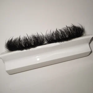 Wispy Spike Full Strip Eyelashes Extensions Custom Logo Russian Volume D Curl Bulk Fluffy Mink Lashes