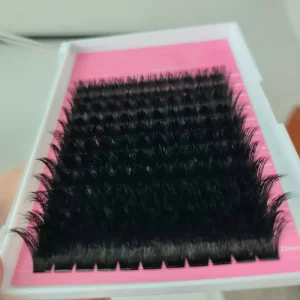 Wispy Spike Waterproof Soft Cluster Lashes Tray Thick Fluffy Comfort Band DIY Lashes Kit Supplier