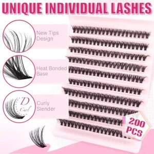 Wispy Synthetic Lash Clusters Individual Eyelash Extension Kit