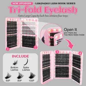 Wispy Volume Super Thick Fluffy Multi-Style Cluster Lash Kit