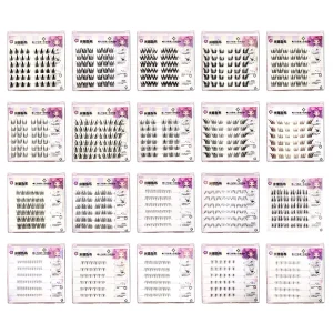 Women’s Glue-Free Self-Adhesive Curly Segmented Natural DIY False Eyelashes