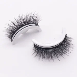 XE Private Label Natural Long Clear Band 3D Multi-Layered Cruelty-Free Black Eyelashes Wispy Handmade Reusable Full Strip 5 In1