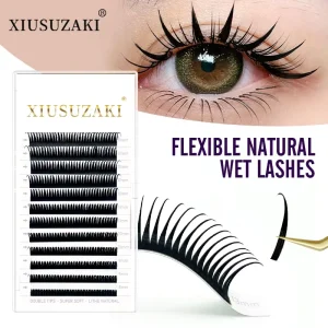 XIUSUZAKI 0.05 0.07mm Manga Wispy Cosplay Type Spikes Lash Extensions Volume Premade Fans Lashes Supplies Wet Eyelash Extension