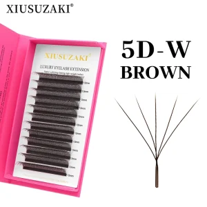 XIUSUZAKI Four Clover Lashes Mix 8 15mm False Eyelashes Extensions Handmade Clover Dark Brown YY 3D 4D 5D W Lash Extension