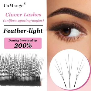 XRH 3DW Narrow 3D W Shaped Matte Silk Full Volume Soft Light Natural Handmade Vegan Cruelty Free Eyelashes