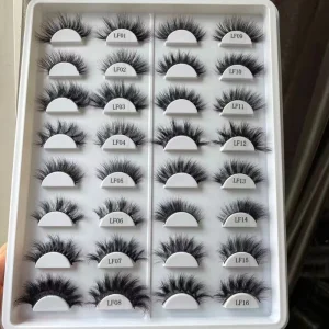 Xuchang Jinbang Eyelashes New Style LF Full Strip Lashes Natural Looking Faux Mink Lashes With OEM Eyelashes Package Box