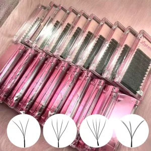 Y Lashes Extensions C D L M Curl YY Lash Extensions Premade Fans Weave Y Shape Tips Volume Lash Extensions