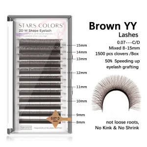 Y Volume Lashes Extensions Cilios YY Easy Fan D Curl Mix Russian Eyelash Private Label Supplies Thick Natural Lash
