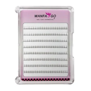 Y131 Natural Light Synthetic Hair Semi Hand Made 8 Rows Lower Lashes Soft Thin Delicate Daily Makeup False Eyelashes