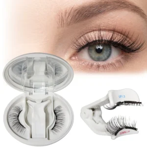 YANJIE RC 20 Reusable Soft Magnetic Eyelashes Magnetic False Eyelashes No Glue Needed Lightweight Durable Magnetic Eyelashes