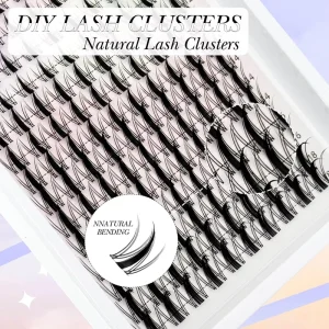 YASNAI Ultra Thin Invisible Lash Band Cluster Wet Look Spiky Anime Lashes Extensions Fairy Lash Manga Eyelash Synthetic Hair