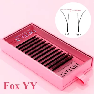 YY Shaped Sparkling Fox False Eyelashes Stylish Versatile Must Have for Dreamy Wedding Look Premium Quality Lengths 5mm 25mm