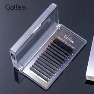 YY W-Shape Matte Sparkle PBT Fiber Individual Lashes Natural Long Easy Fan False 3D Handmade Cruelty-Free Vegan OEM/ODM