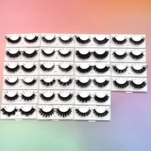 Yiernuo Customized Adhesive Full Strip Eyelashes Natural Lashes No Glue Lashes