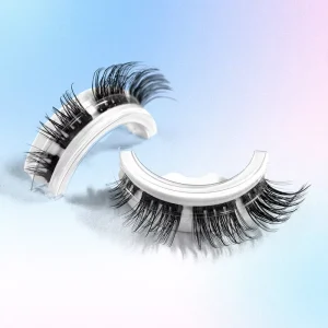 Yiernuo DIY Segment Strip Eyelash Lash Cluster Extension Kit False Black D Curl Segment Eye Full Strip Eyelashes