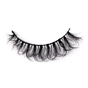 Yiernuo New Trend 3D Silk Lashes Light Natural Full Strip Faux Mink Eyelashes Customized Packaging Box