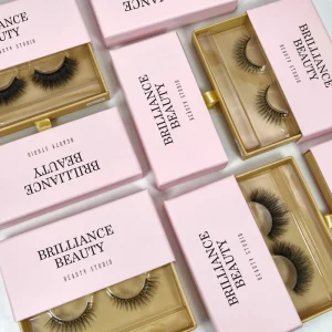 Your Own Brand Custom Package Faux Mink Eyelashes Vendor Natural 3D Effect Full Strip Eyelashes Vegan False Eyelashes