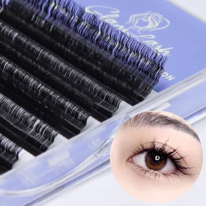 Your Own Brand Unique New Fluffy Wool C D Curly Eyelashes Extension Natural Long Wool Curled Wavy Lash Extension